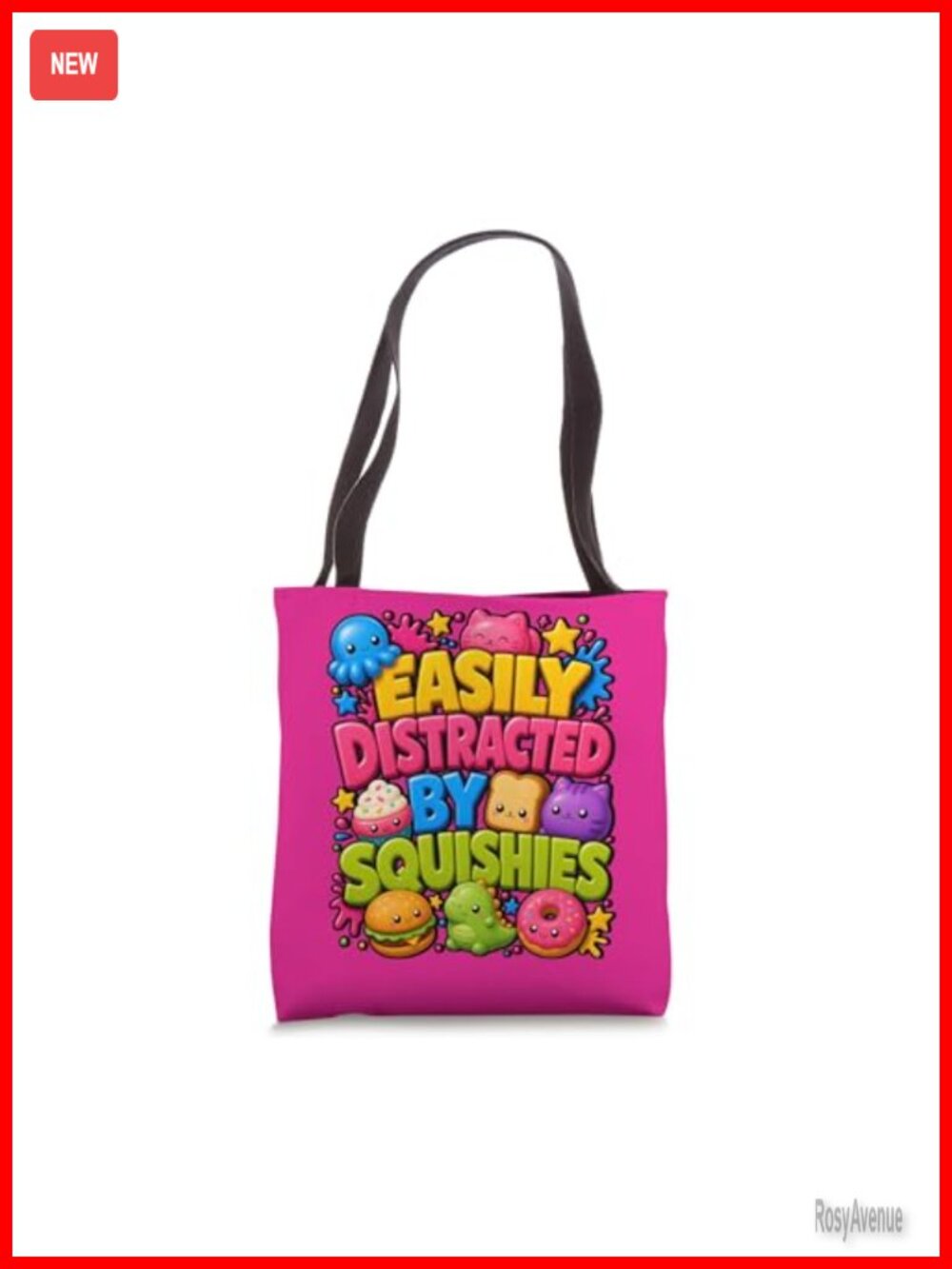 Girls Animal Squishy Tote Bag Lightweight Spun Polyester Canvas